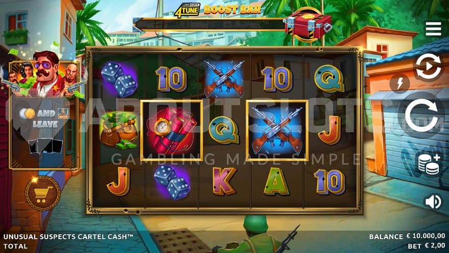 A casino slot in a Latin American town.