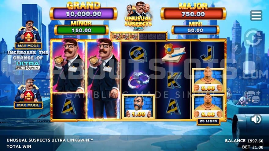 A casino slot in a big city.