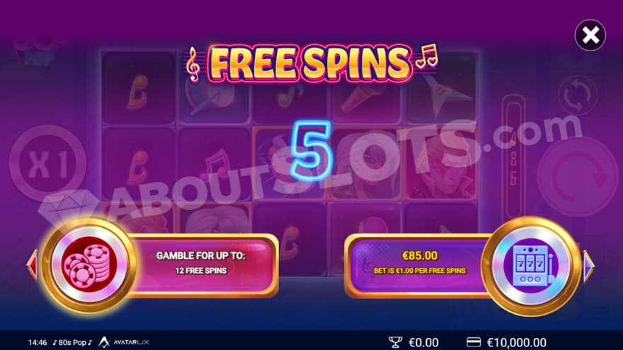 Bonus buy feature with two options to choose from.