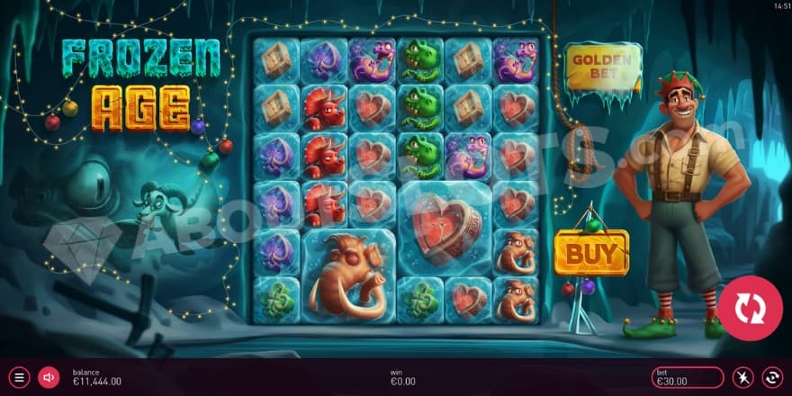 A screenshot from the basegame view in frozen age