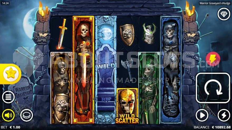 Base game with a full moon up on the left corner.