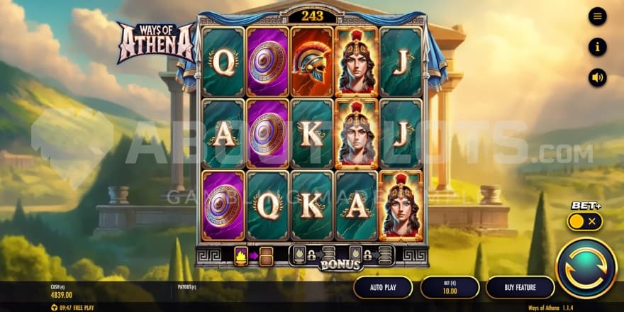 A screenshot of the base game view