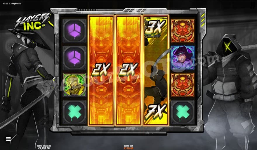 Slayer DuelReels being active with three of them on the middle reels.