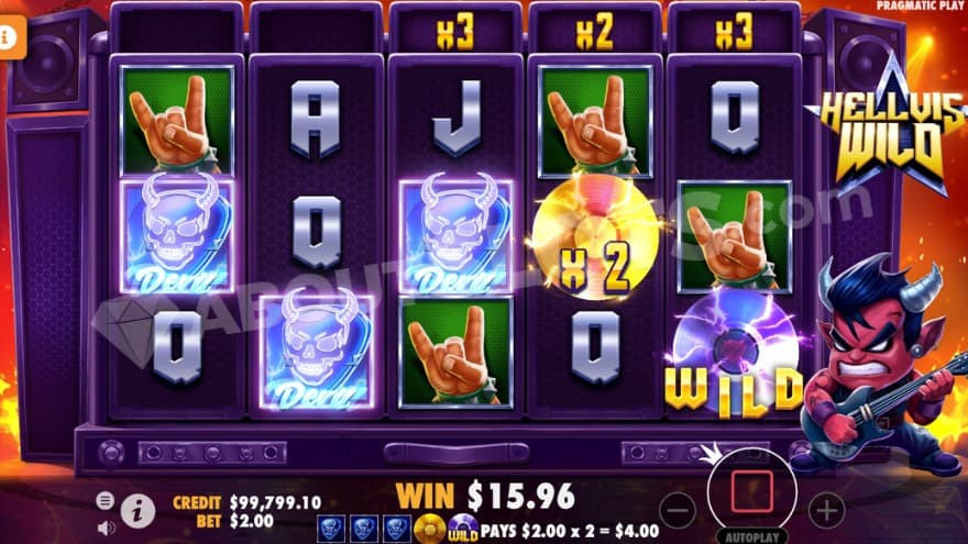 Free Spins bonus game with one golden wild multiplier symbol.