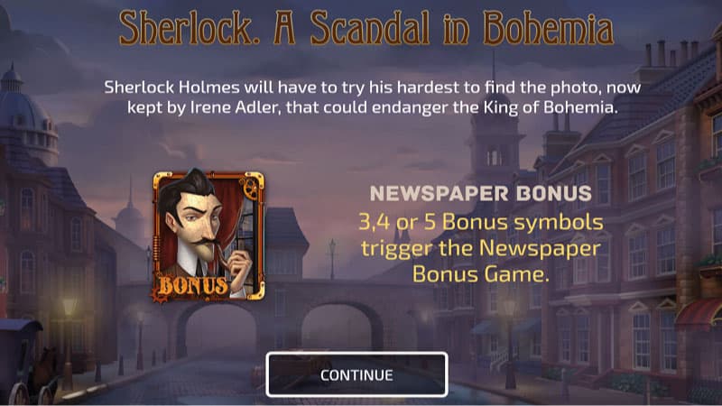 Sherlock: A Scandal in Bohemia Slot Gameplay