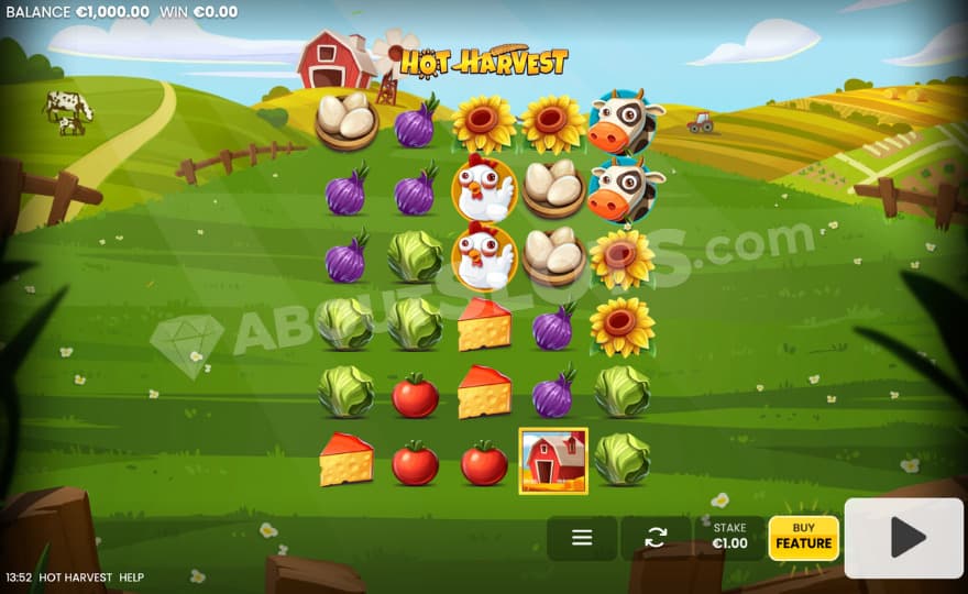 Base game where you can see a farm in the background.