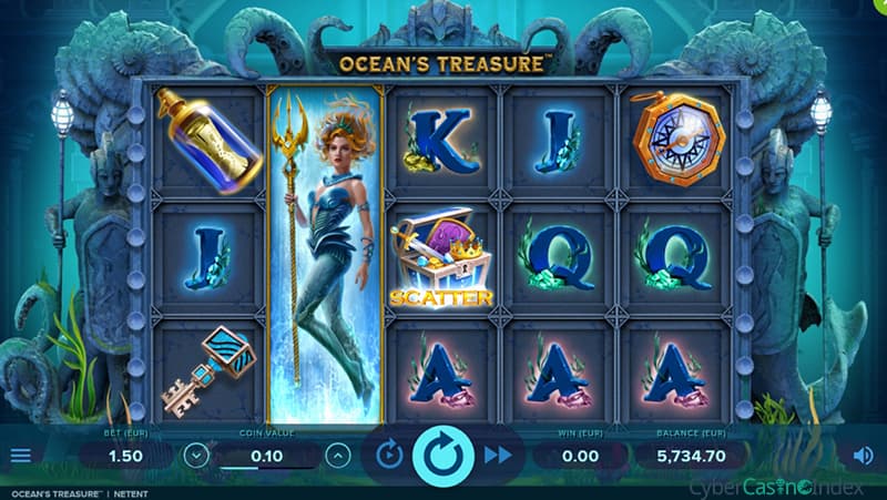 Ocean's Treasure Slot Gameplay