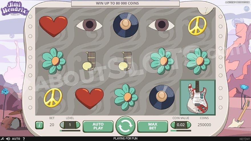 Five reels with a nature landscape in the background.