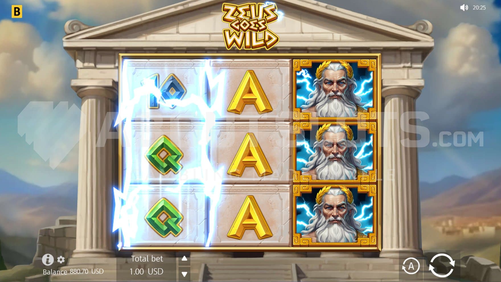 The first reel respins.