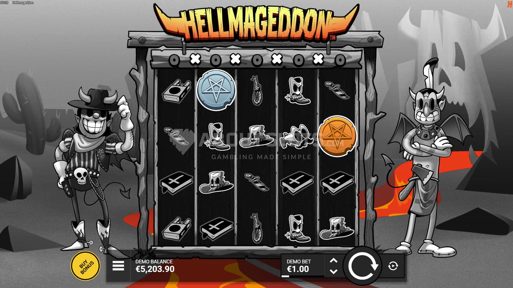 Hacksew Hellmageddon (Hacksaw Gaming) Demo and Slot Review